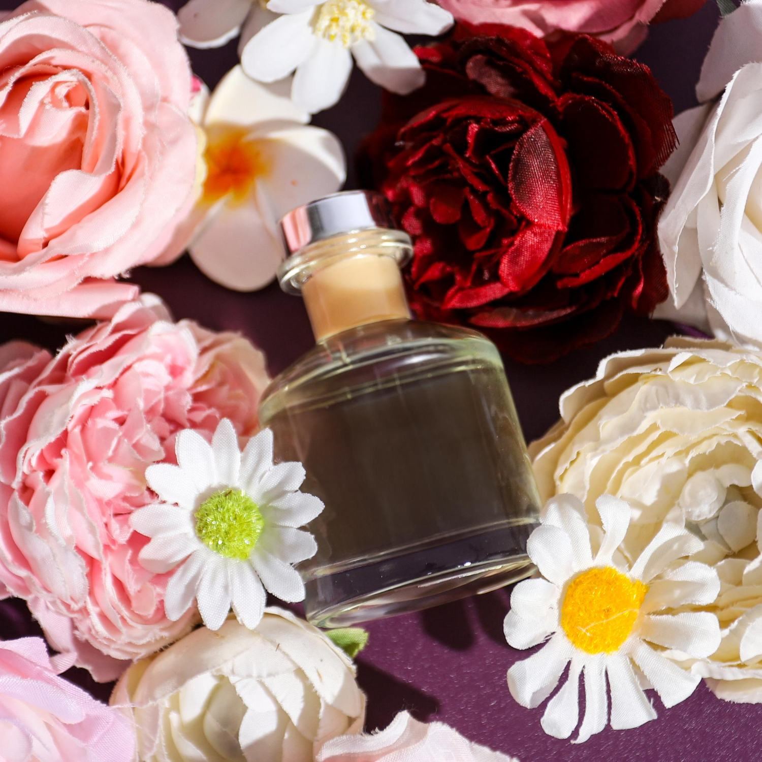 Floral Symphony: Womens Perfume Rose, Chamomile and Peonies